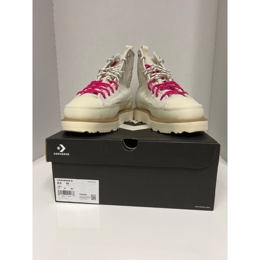 Converse Chuck Taylor Crafted Boots Egret White Pink Men's 8.5 Women's 10 NEW! - Picture 6 of 11